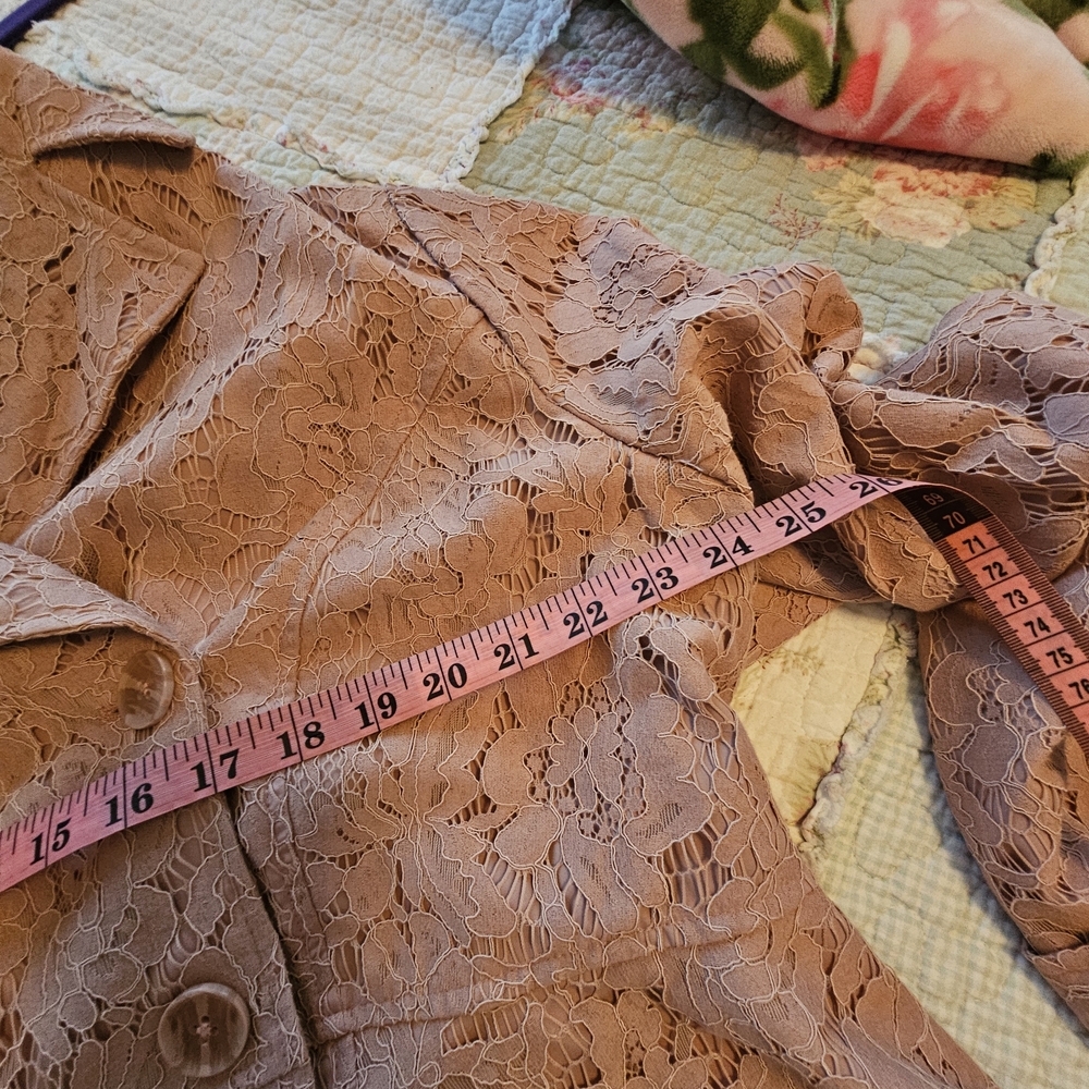 Torrid Pink Lace Pea Coat - Picture 14 of 16